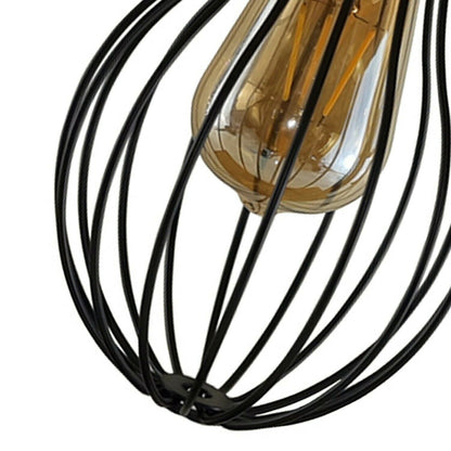 Industrial Vintage Retro Pipe Sconces Wall Light  dome black Cage