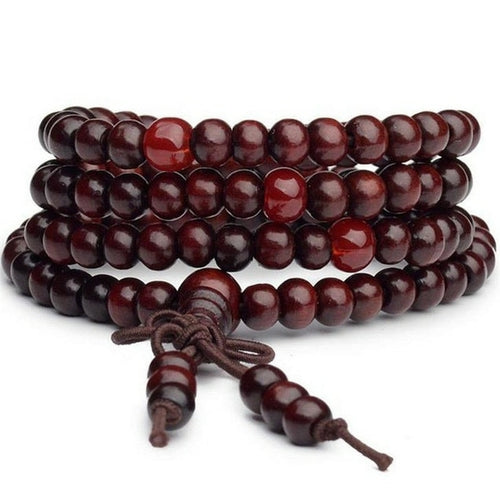 9 Styles 6mm Natural Sandalwood Buddhist Buddha Wood Prayer Beaded