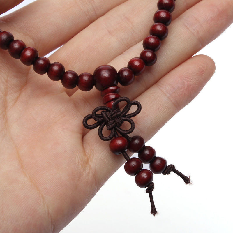 9 Styles 6mm Natural Sandalwood Buddhist Buddha Wood Prayer Beaded