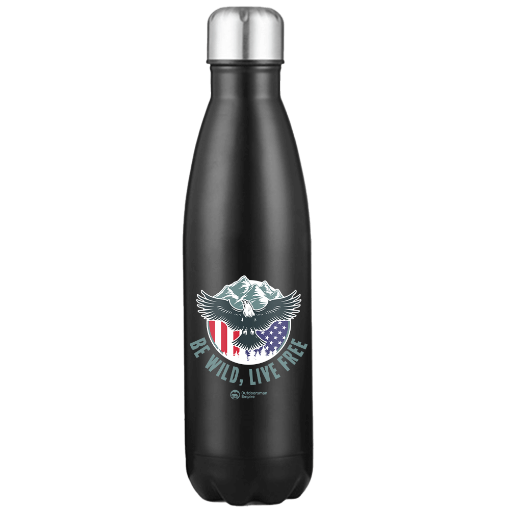 Be Wild Be Free Stainless Steel Water Bottle