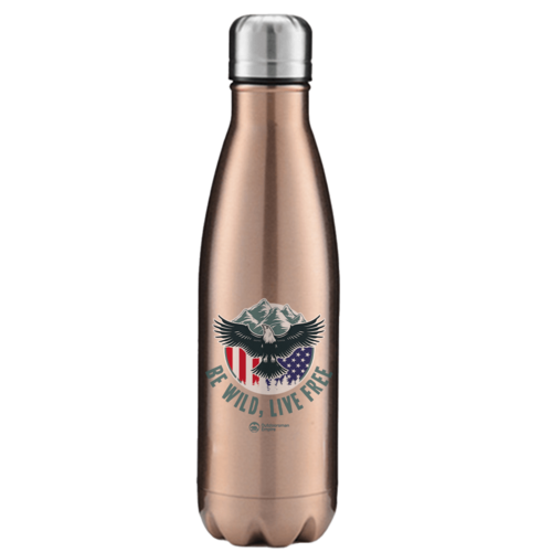 Be Wild Be Free Stainless Steel Water Bottle