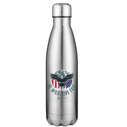 Be Wild Be Free Stainless Steel Water Bottle