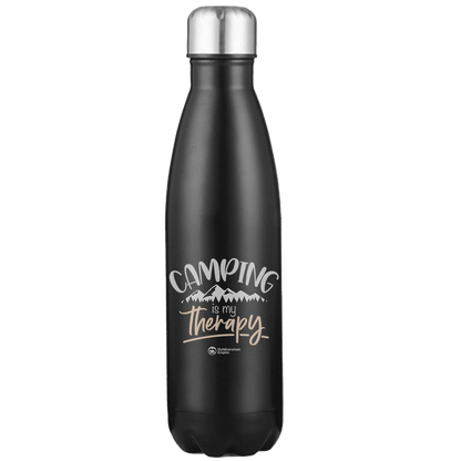 Camping Is My Therapy Stainless Steel Water Bottle