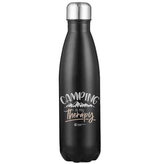 Camping Is My Therapy Stainless Steel Water Bottle