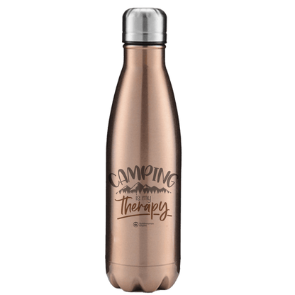 Camping Is My Therapy Stainless Steel Water Bottle