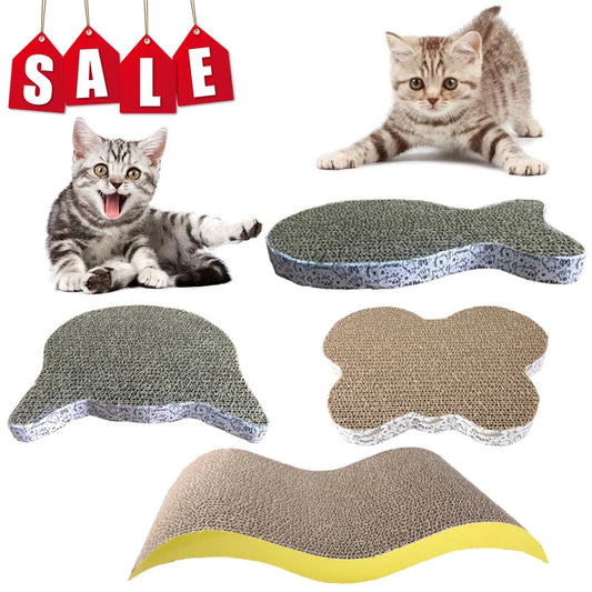 Wear-resistant Cat Scratch Pad Fish Shape Mini Cat Scratcher Board