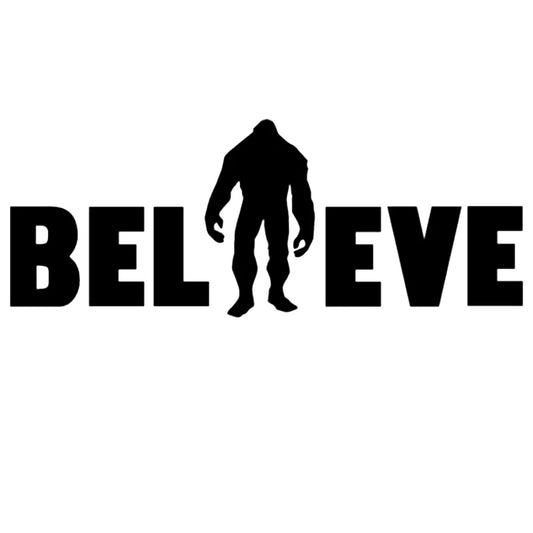 16*6.2cm BIGFOOT BELIEVE SASQUATCH Car Bumper Laptop Sticker Funny Car