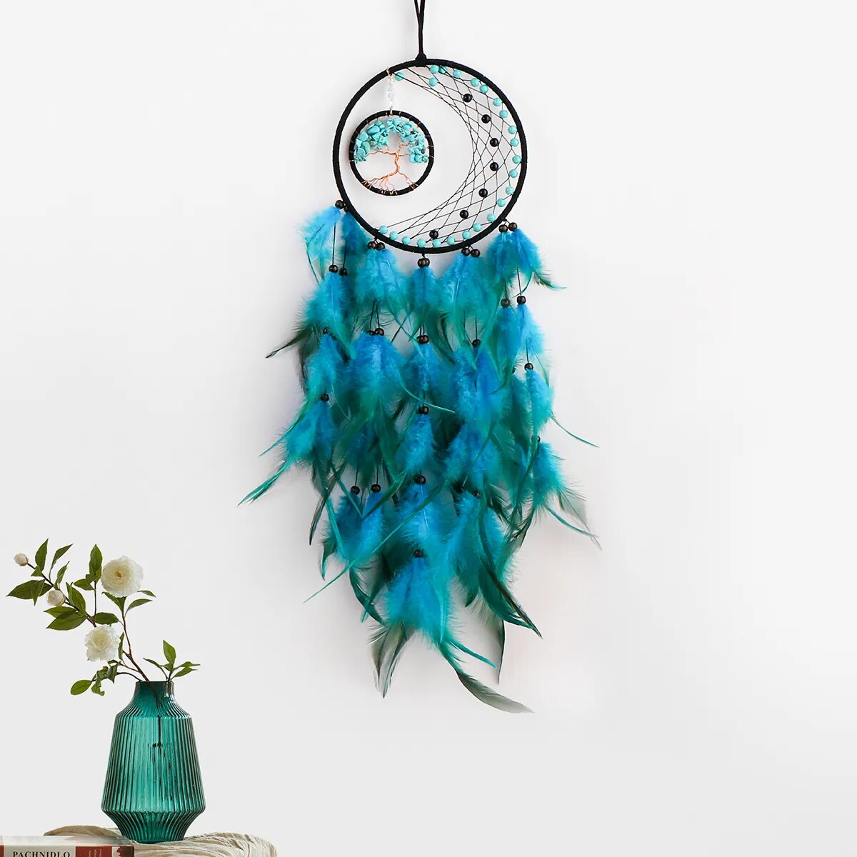 Wall Hanging Dreamcatchers Gem Crystal Tree Of Life Dream Catcher Home