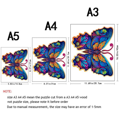 Advanced Wooden Puzzle Beautiful Butterfly Adult Children Special