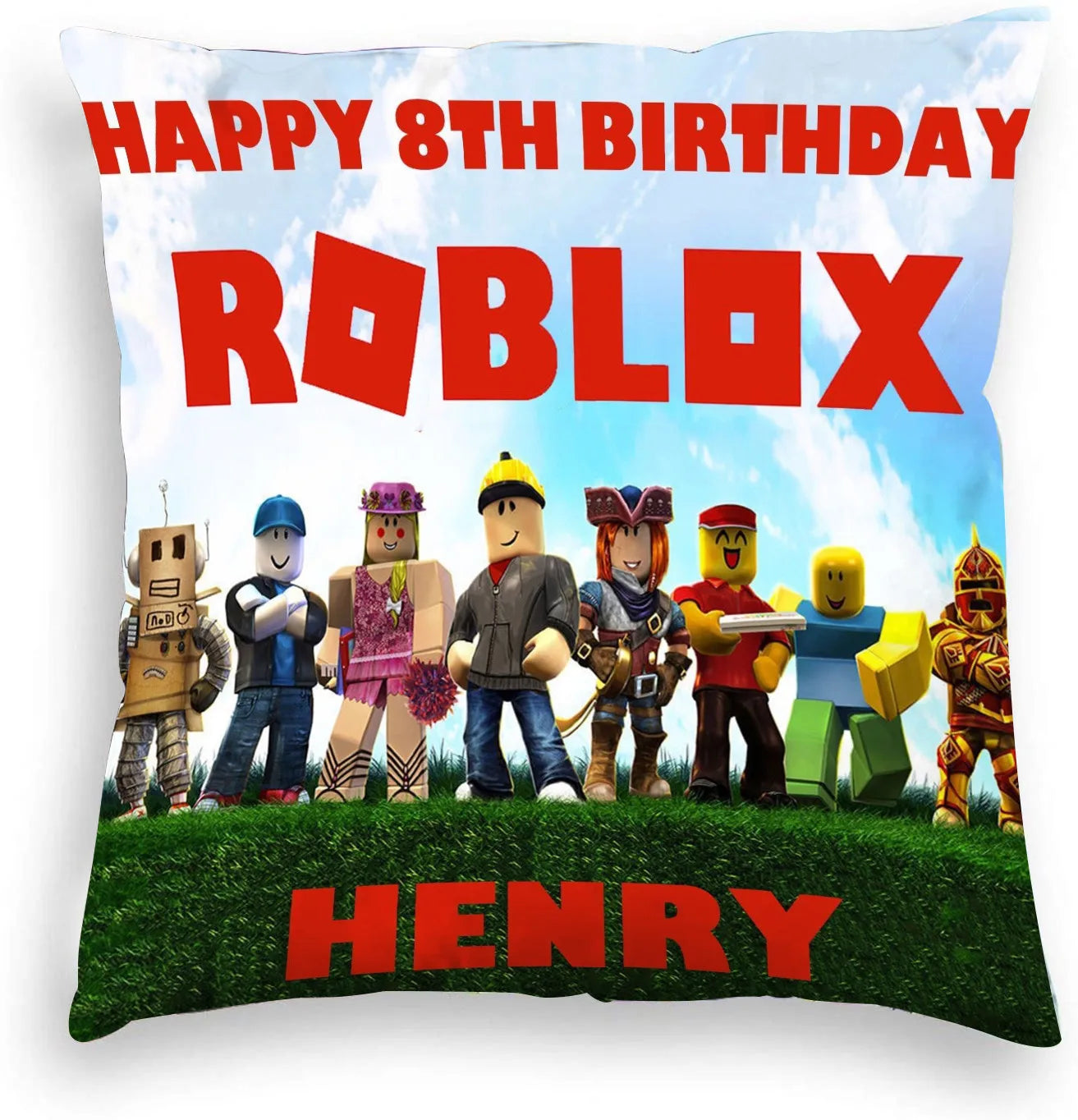 Cartoon Roblox Peripheral Pillowcase Car Living Room Game Characters