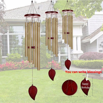 Money Tree 6 Tubes Wind Chimes Bell Good Luck Decorations Home Garden