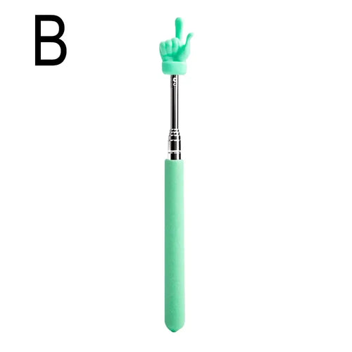 Retractable Teacher Pointer Finger Design StainlessSteel Telescopic