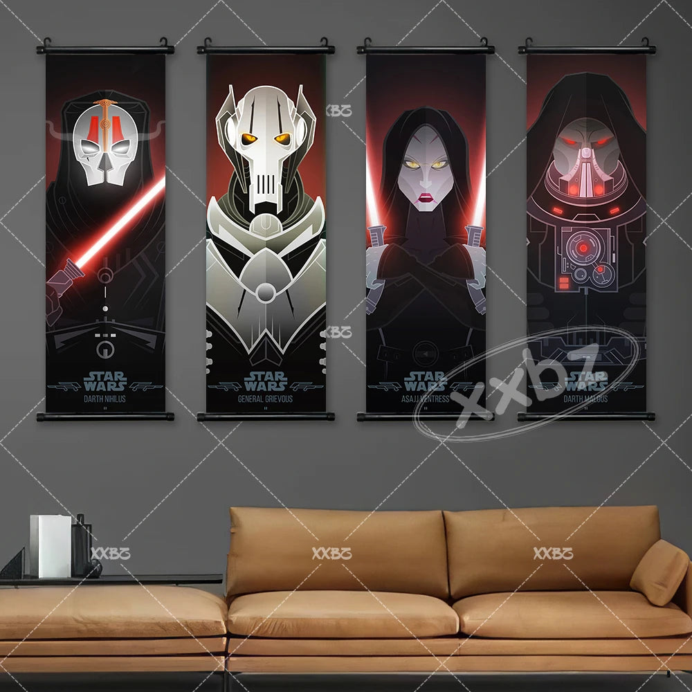 Star Wars Scrolls Picture Wallpaper Luke Skywalker Poster General Leia