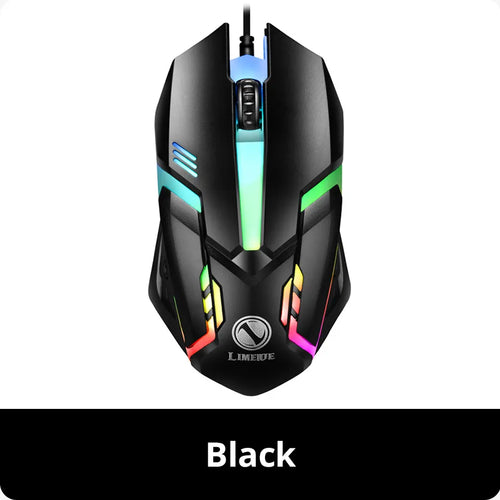 Limei S1 E Sports LED Luminous Backlit Wired Mouse USB Wired For