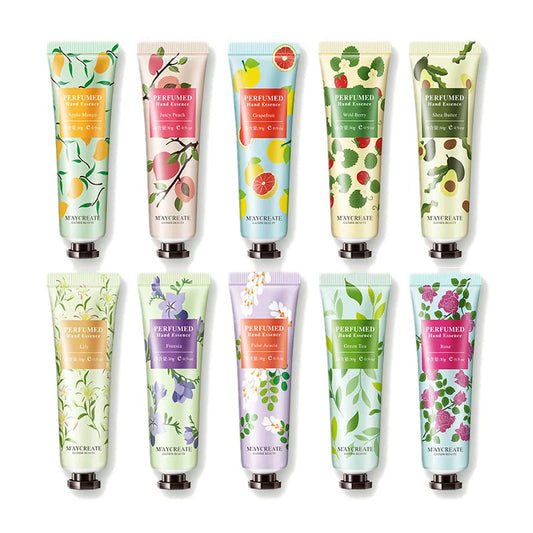 10pcs Fruity Flowery Hand Cream Moisturizing Anti-wrinkle Anti Chap