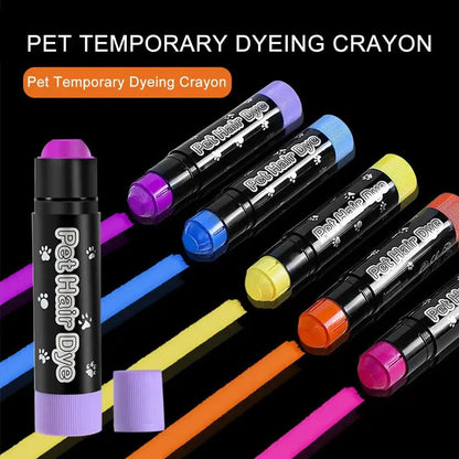 12 Colors Pet Hair Dye Safe Washable Dog Nail Polish Pen Pet Fur Paint