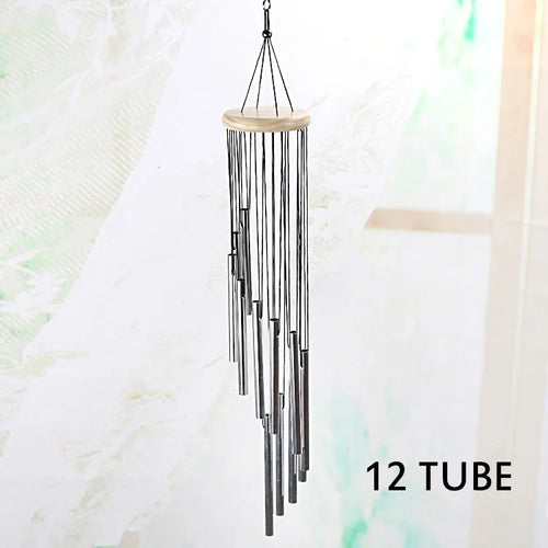 Wooden Retro Wind Chimes Metal Ornaments Outdoor Garden Decoration