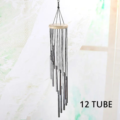 Wooden Retro Wind Chimes Metal Ornaments Outdoor Garden Decoration