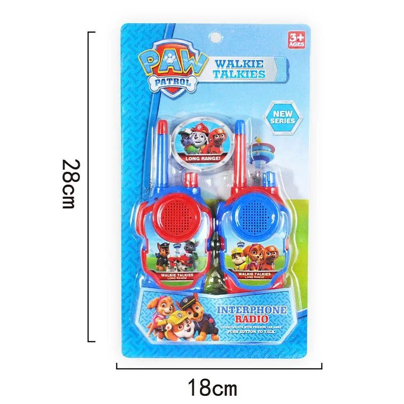 PAW Patrols Toy Walkie Talkies Set Children Walkie Radio Cartoon Kids