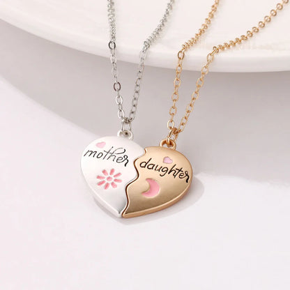 Luoluo&baby 2Pcs/set Mother and Daughter Parent Child Magnet Necklace