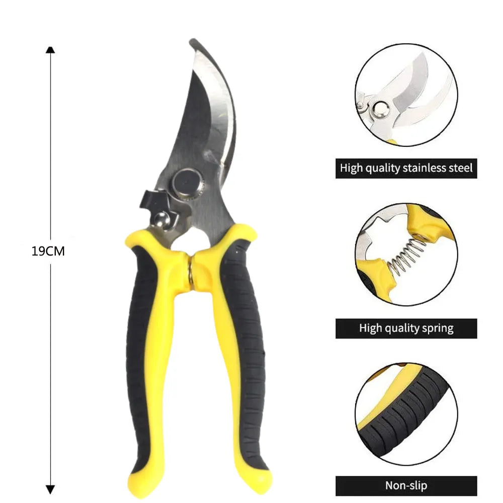 Pruner Garden Scissors Professional Sharp Bypass Pruning Shears Tree