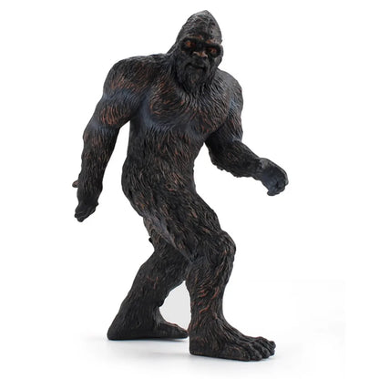 Black Brown Bigfoot Statue Interesting 5.9inch PVC Indoor Desk