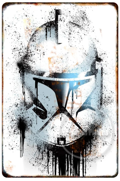 Star Wars Vader Vintage Metal Poster Movie Retro Tin Sign Cinema Wall