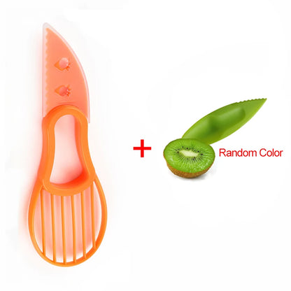 3 In 1 Avocado Slicer Shea Corer Butter Fruit Peeler Cutter Pulp