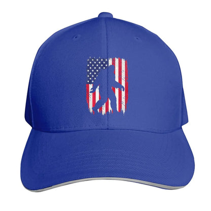 Bigfoot Gifts Funny Sasquatch American USA Flag Adult Cowboy Hat Woman