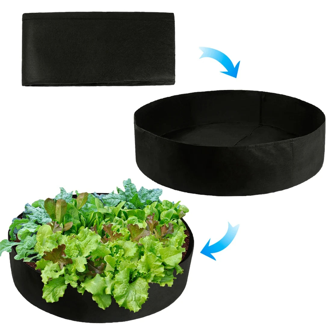 Fabric Grow Pot Outdoor Vegetable Planter Planting Bags Garden Living