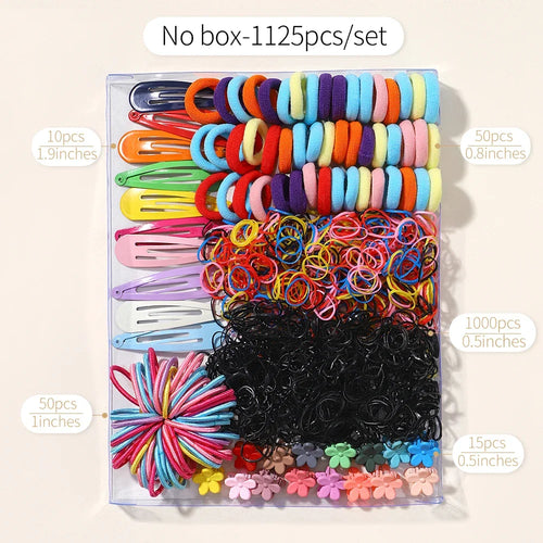 1125pcs A Bag of Multipurpose Children Lovely Colorful Flower Clip BB