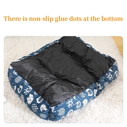 Pet Dog Cat Bed Mat Large Dog Sofa Bed Warm Pet Nest Kennel For Small