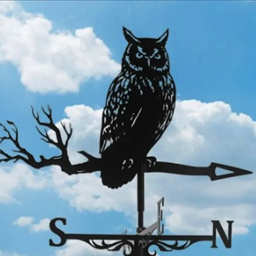 Witch Flying Dragon Iron Weather Vane Decor Outdoors Metal Handicraft