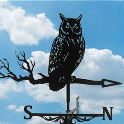 Witch Flying Dragon Iron Weather Vane Decor Outdoors Metal Handicraft