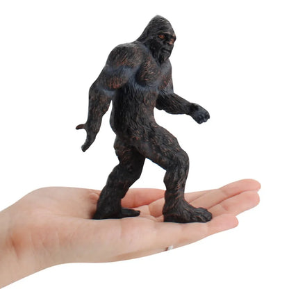 Black Brown Bigfoot Statue Interesting 5.9inch PVC Indoor Desk