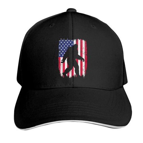 Bigfoot Gifts Funny Sasquatch American USA Flag Adult Cowboy Hat Woman