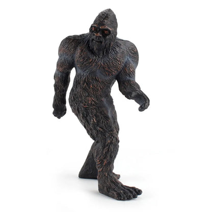 Black Brown Bigfoot Statue Interesting 5.9inch PVC Indoor Desk