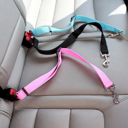 Adjustable Pet Dog Cat Car Seat Belt Quick Release Harness Belt Travel