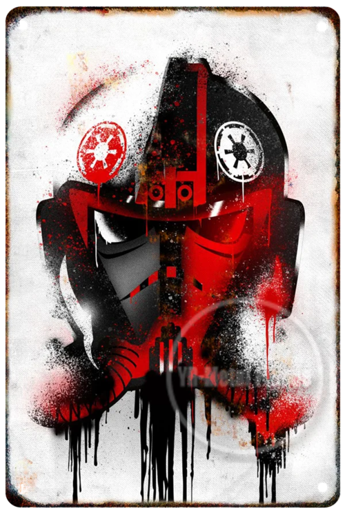 Star Wars Vader Vintage Metal Poster Movie Retro Tin Sign Cinema Wall