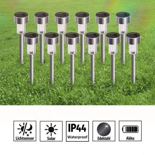 12Pack Solar Garden Light Outdoor Solar Powered Lamp Lanter Waterproof