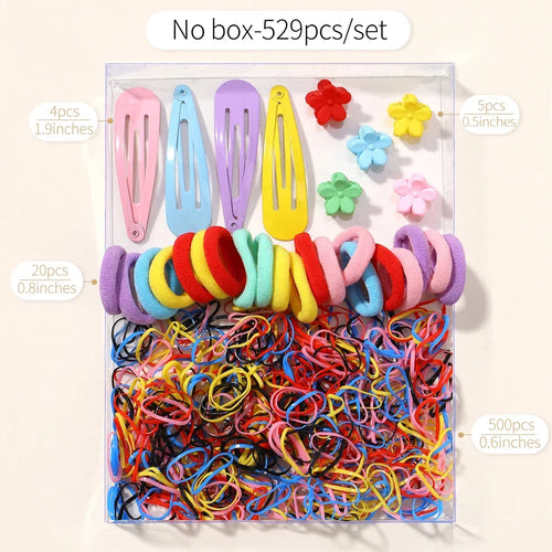 1125pcs A Bag of Multipurpose Children Lovely Colorful Flower Clip BB