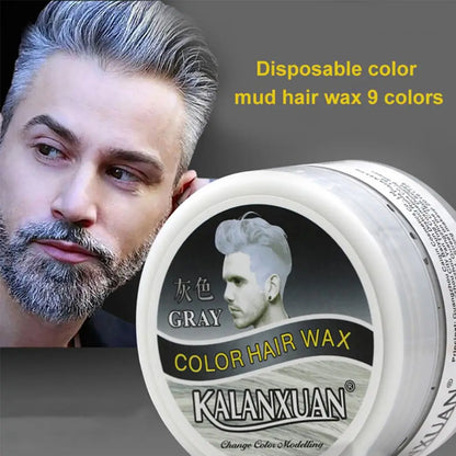 Temporary Hair Color Wax Men Diy Mud One-time Molding Paste Dye Cream