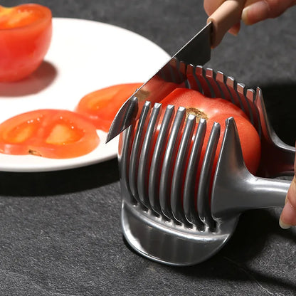 Kitchen Gadgets Handy Stainless Steel Onion Holder Potato Tomato