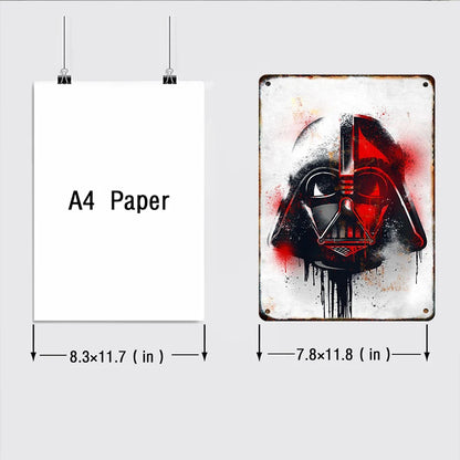 Star Wars Vader Vintage Metal Poster Movie Retro Tin Sign Cinema Wall