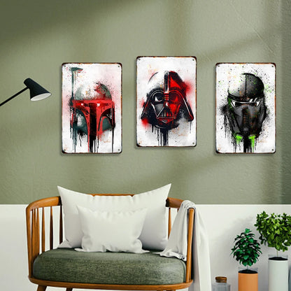 Star Wars Vader Vintage Metal Poster Movie Retro Tin Sign Cinema Wall