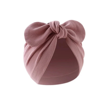 Newborn Hat for Girls Boys Beanie Cute Bows Turban Hats Cotton Infant