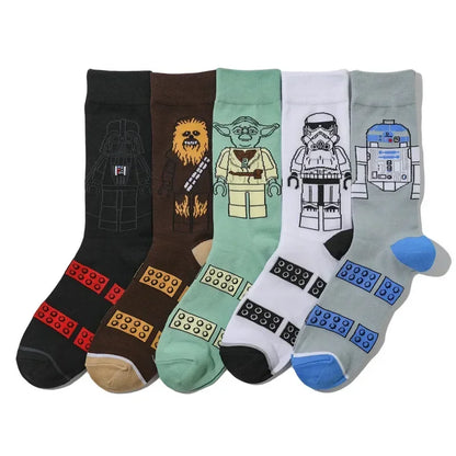 Socks Star Wars Anime Pure Cotton Mid Tube Socks Boys Four Seasons