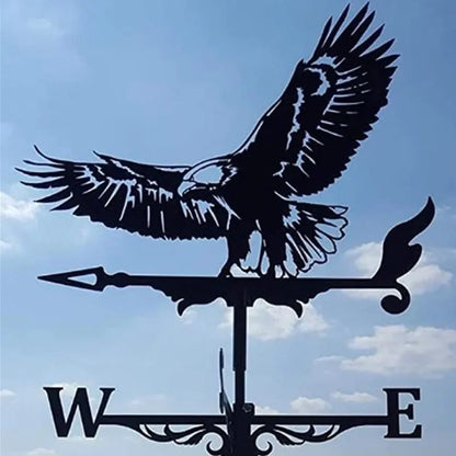 Witch Flying Dragon Iron Weather Vane Decor Outdoors Metal Handicraft