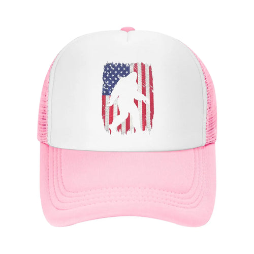 Bigfoot Gifts Funny Sasquatch American USA Flag Adult Cowboy Hat Woman