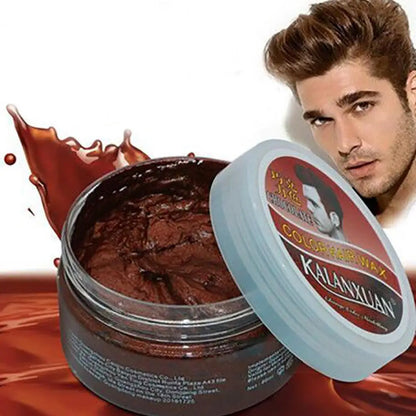 Temporary Hair Color Wax Men Diy Mud One-time Molding Paste Dye Cream